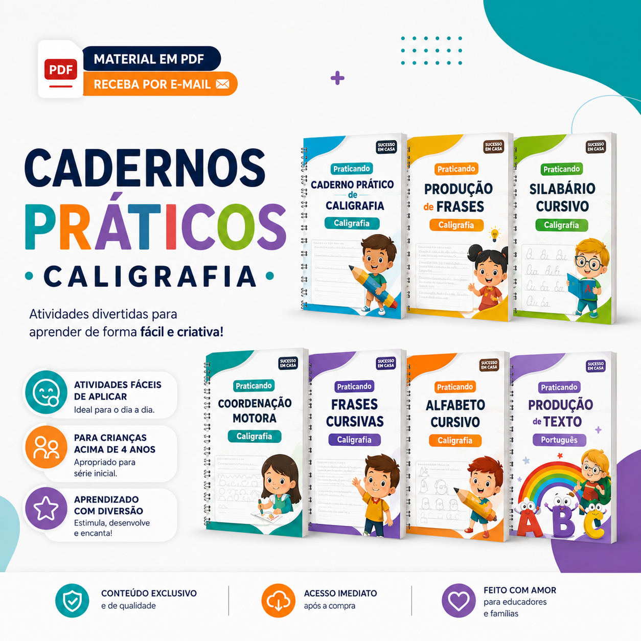 Kit Letra Cursiva Mockup